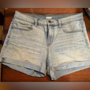 Mid rise old navy jean shorts